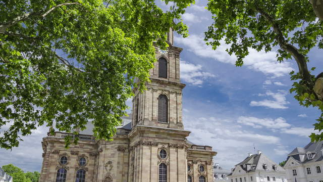 Saarbrücken Hyperlapse - Ludwigskirche Sideslide