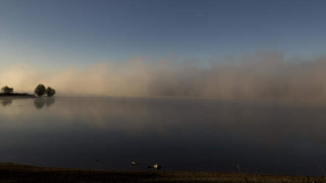 Nebel löst sich auf