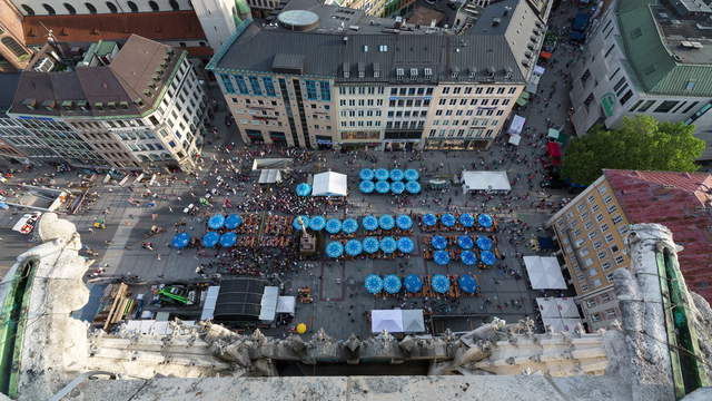 Marienplatz München Aufsicht