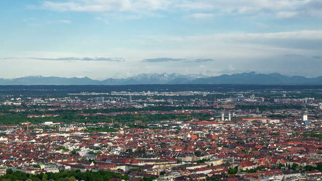Ausblick über München
