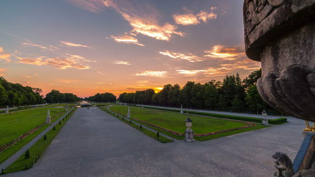 Nymphenburg Sonneuntergang