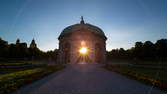 Zeitraffer - Dianatempel im Hofgarten Sonnenuntergang