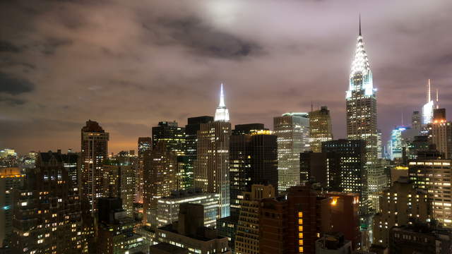 New York Skyline Nacht