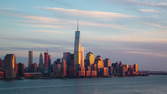 Zeitraffer - Sonnenuntergang Skyline NYC