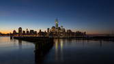 Zeitraffer - Sonnenaufgang New York City