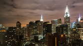Zeitraffer - Manhattan Skyline Nacht