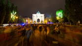 Zeitraffer - Siegestor München Menschenmasse