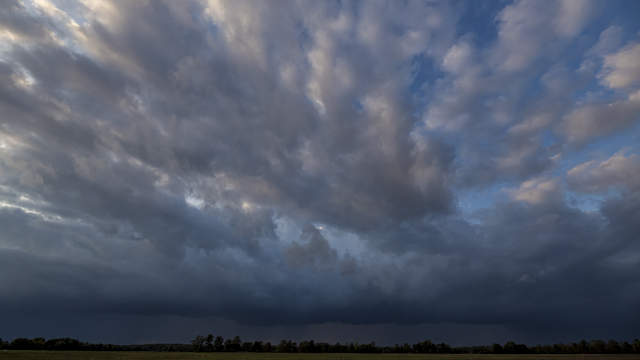 Regengebiet zieht vorbei