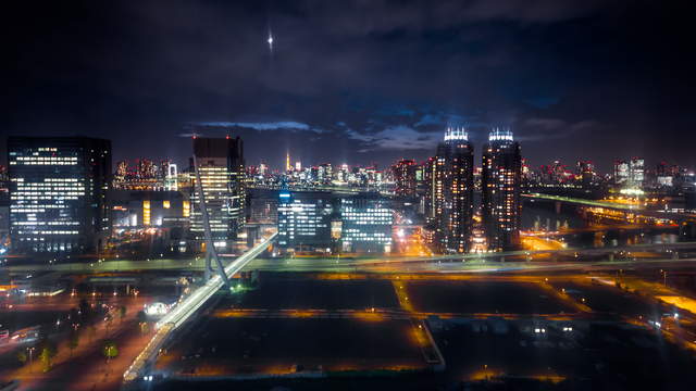 Fahrt Riesenrad Tokio