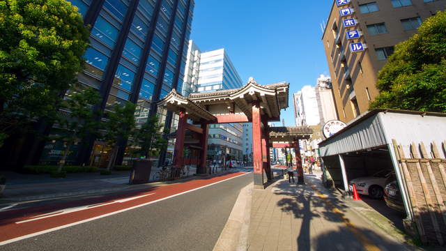 Daimon-Tor Zojo-ji-Tempel Tokio, Japan