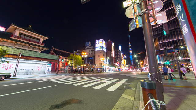 Tokio Skytree Strassenansicht