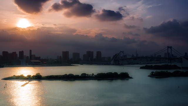 Sonnenuntergang Rainbow Bridge