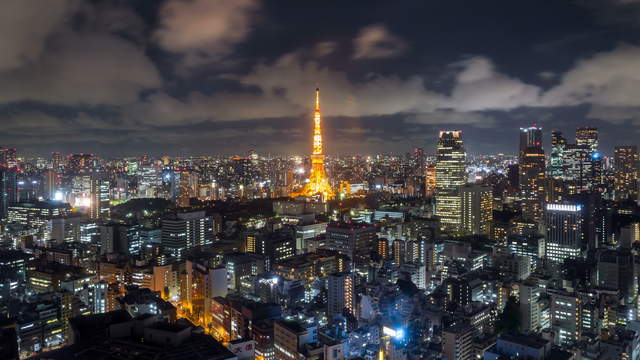 Tokio Aussicht Nacht