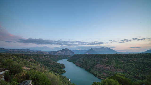 Tag zu Nacht Zeitraffer Sardinien