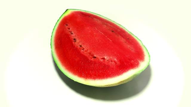 Wassermelone auf Drehscheibe