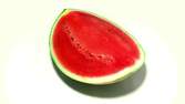Zeitraffer - Wassermelone auf Drehscheibe