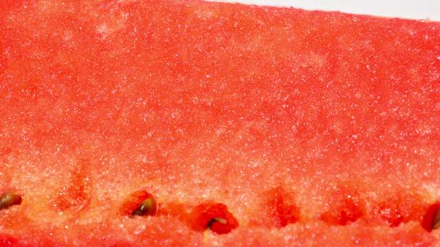 Wassermelone auf Drehscheibe Makro