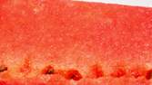 Zeitraffer - Wassermelone auf Drehscheibe Makro