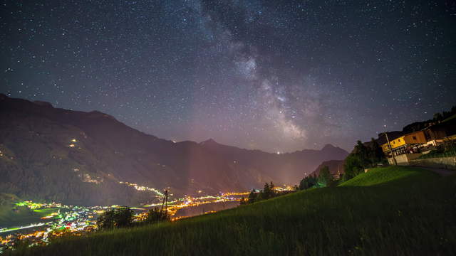 Milchstrasse Tirol - Kameraschwenk