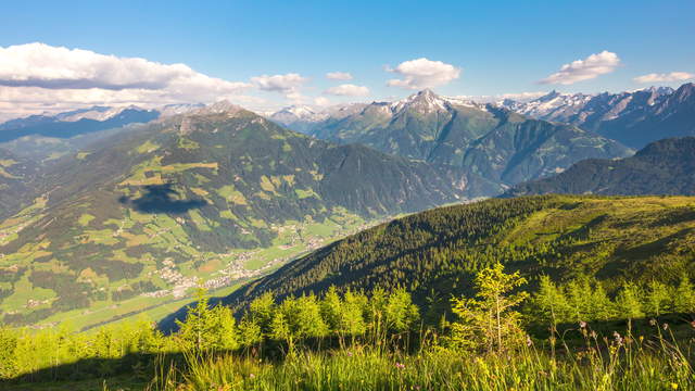 Zillertal Tag zu Nacht