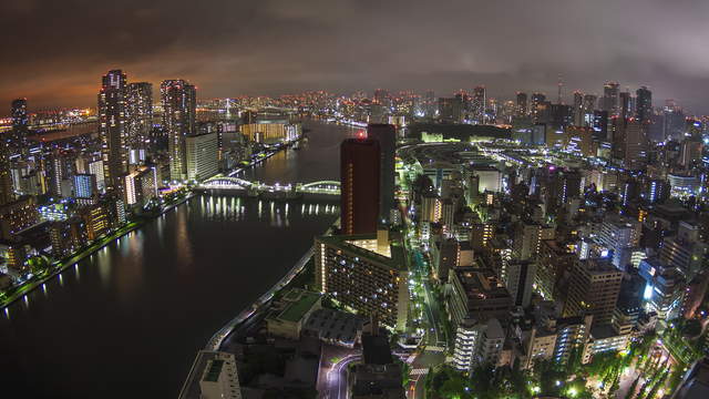 Tokio Chuo City Sumida Nacht