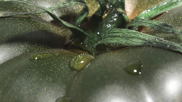 Schwarze Tomate Makro
