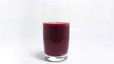 Zeitraffer - Lila Smoothie Seitenansicht