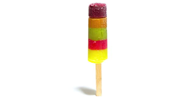 Regenbogen Wassereis