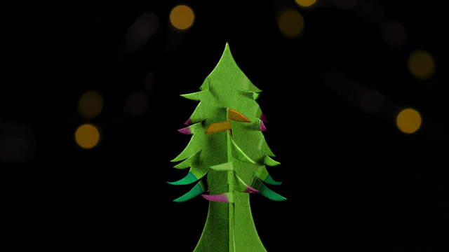 Bunter Magic Tree Drehend